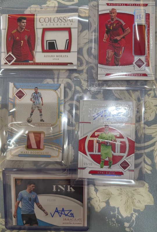 National Treasures/Immaculate Soccer Auto and Patch , Lot*5