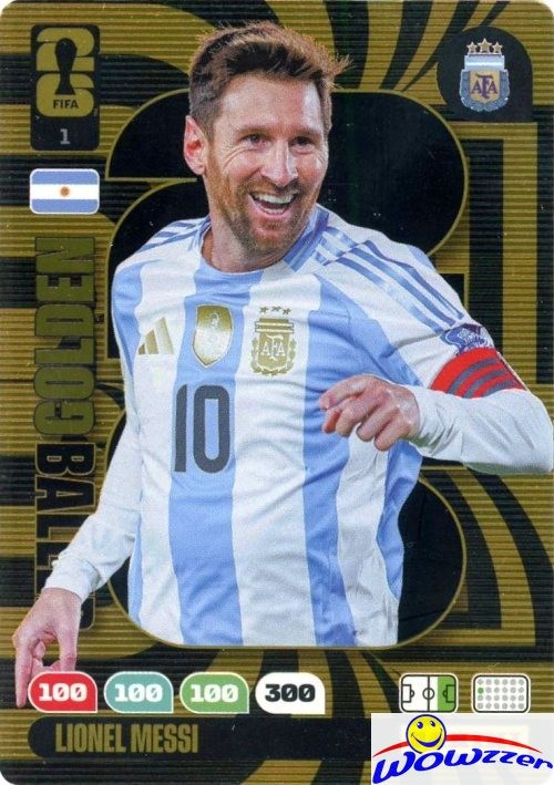 LIONEL MESSI 2026 Panini Adrenalyn XL World Cup #1 GOLDEN BALLER