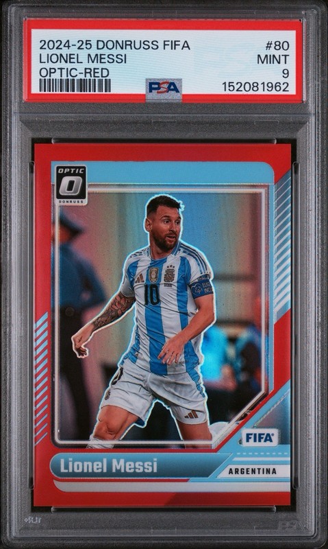 2024-25 Panini Donruss Fifa - Optic Lionel Messi #80 Red Prizm /299