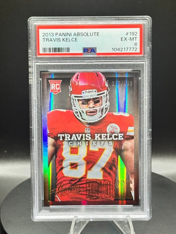 2013 Panini Absolute Travis Kelce RC #192 /499 PSA EX-MT 6