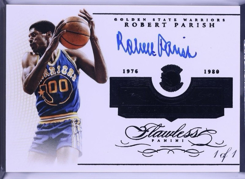 2014 Flawless Robert Parish 1/1 Auto Transitions Black One Of One On Card #T-RP1