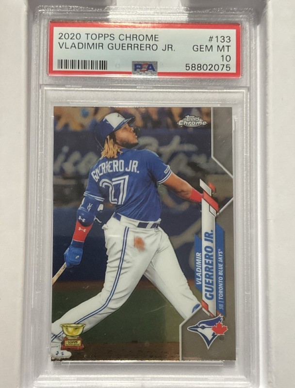Topps Chrome 2020 Vladimir Guerrero Jr. Toronto Blue Jays Rookie Cup PSA 10 #133
