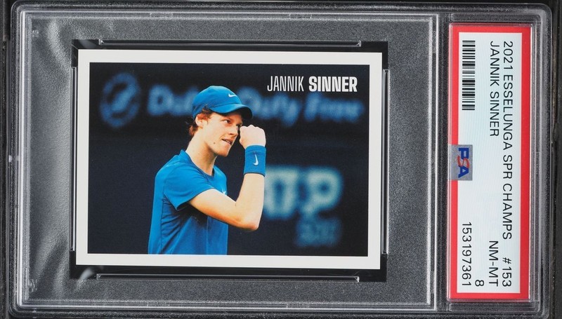 2021 Esselunga Super Champs Jannik Sinner ROOKIE #153 PSA 8