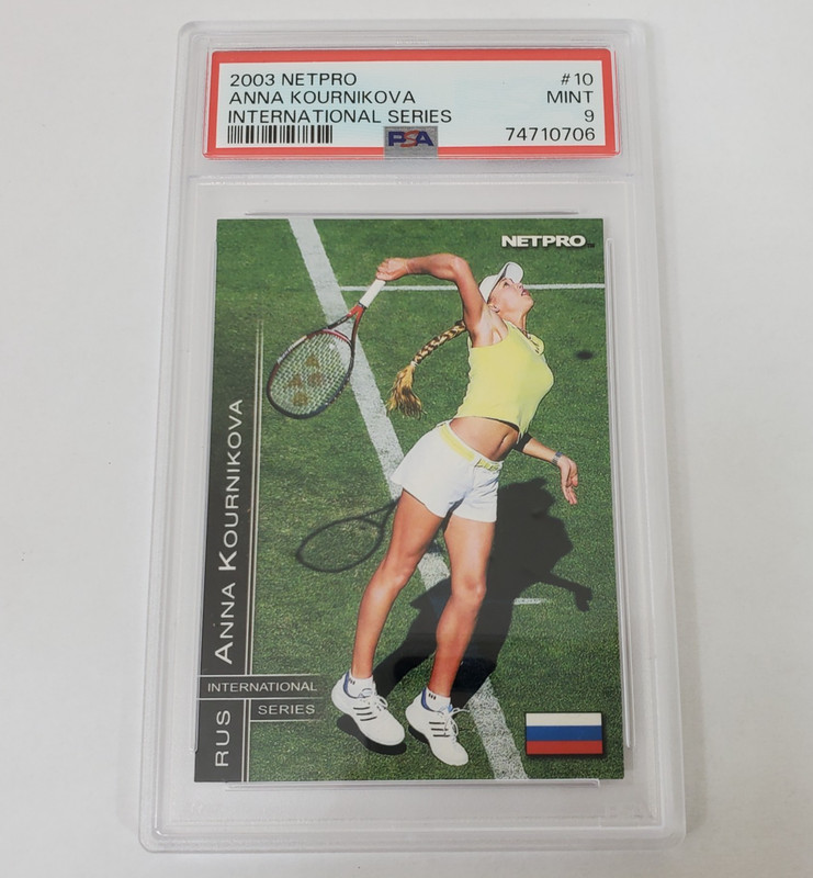 2003 Netpro Anna Kournikova International Series #10 PSA Mint 9 Tennis Card