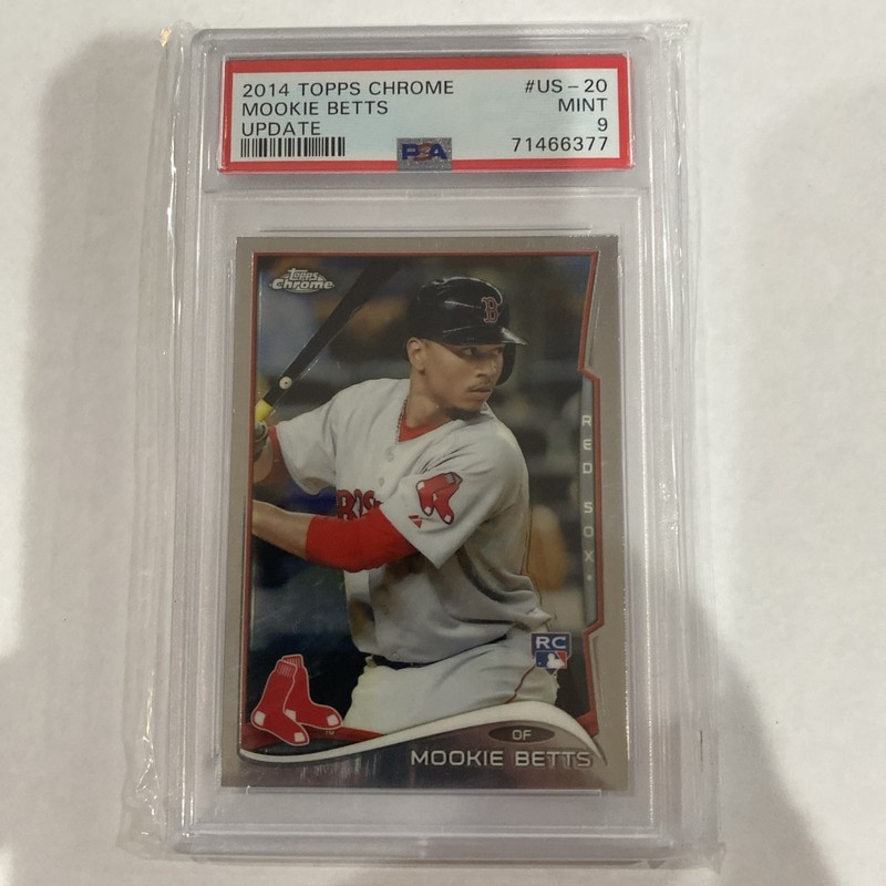 Mookie Betts 2014 Topps Chrome Update RC PSA9