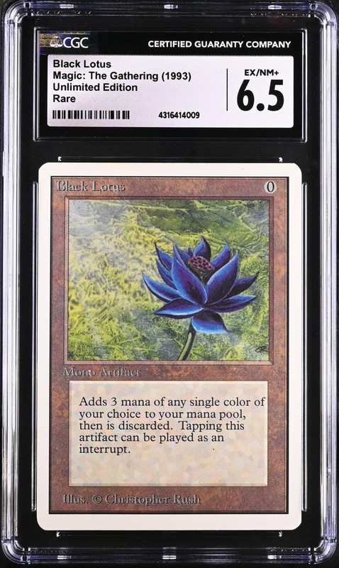 Magic MTG Unlimited Black Lotus CGC 6.5 LIGHTLY PLAYED LP