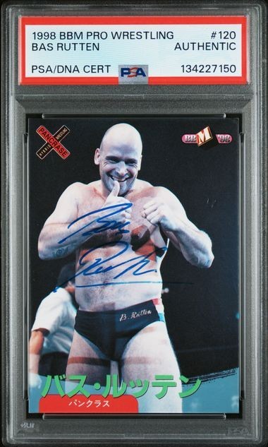 1998 BBM #120 Bas Rutten Autographed PSA Auto Signed UFC HOF MMA K1 READ