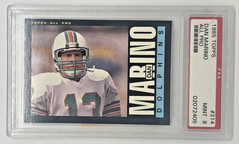 1985 Topps DAN MARINO #314 All Pro - PSA 9