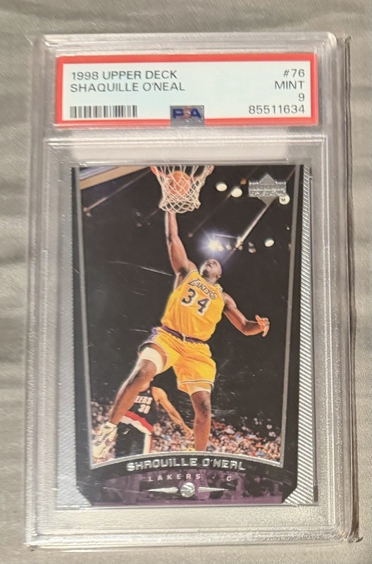 PSA Graded 9 1998-99 Upper Deck - Shaquille O'Neal #76