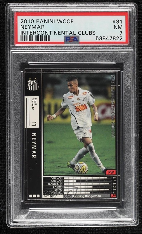 2010-11 Panini WCCF Intercontinental Clubs Neymar Jr #031/352 PSA 7 0v5q