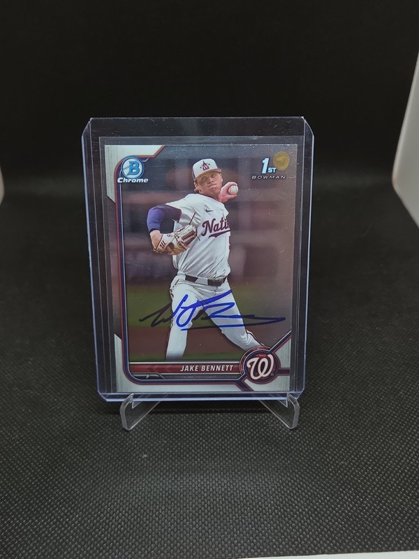 2022 Bowman Chrome 1st Jake Bennett Boston Red Sox Auto BDC-141 SIGNED