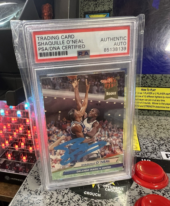 1992-93 Fleer Ultra Shaquille O'Neal #328 RC Rookie Shaq Signed Auto PSA DNA
