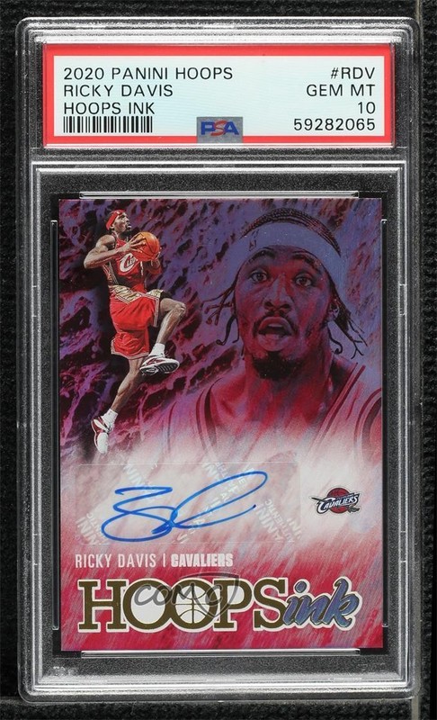 2020-21 Panini NBA Hoops Hoops Ink Ricky Davis #HI-RDV PSA 10 GEM MT Auto 1i77