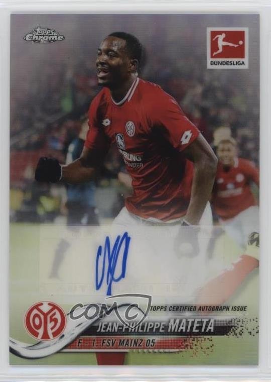 2018-19 Topps Chrome Bundesliga Auto Jean-Philippe Mateta #54 Auto 13iq