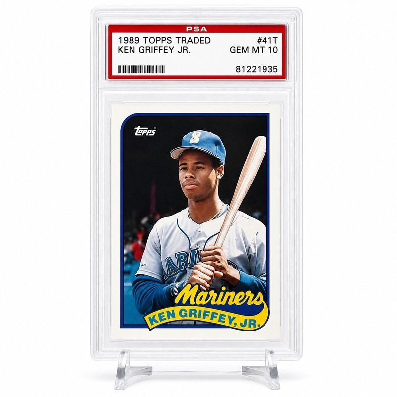 1989 Topps Traded Ken Griffey Jr PSA 10 GEM MT MINT #41T Rookie Card