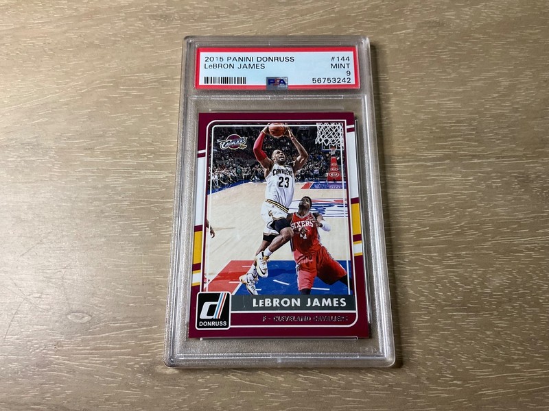 2015 Panini Donruss Basketball Lebron James PSA 9 MINT Cleveland Cavaliers #144