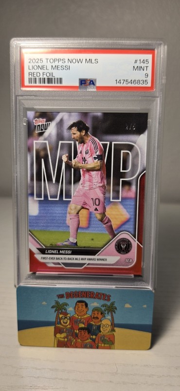 2025 Topps Now Lionel Messi Red Foil 2/5 🔴 #145 FIRST BACK-TO-BACK MLS MVP 🔥⚽️