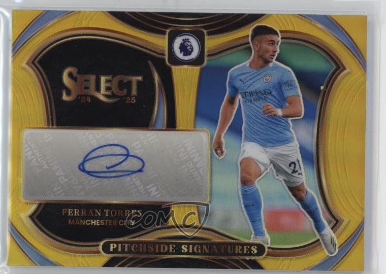 2024 Panini Select Premier League Gold Prizm 2/10 Ferran Torres #PS-FT Auto 11p9