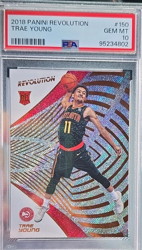 Panini Revolution Trae Young #150 Galactic Rookie PSA 10 Graded Basketball Card