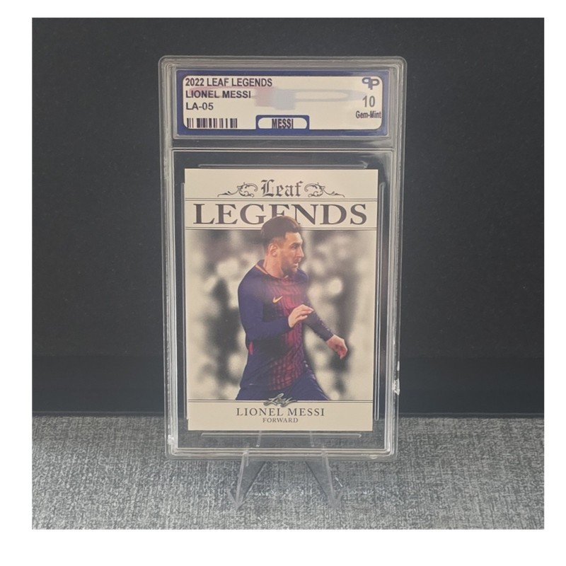 Leaf 2022 Legends Lionel Messi LA-05 La Liga Barcelona Graded PPG