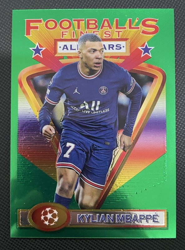 2021-22 Topps Finest Flashbacks UCL - Kylian Mbappe #1 Paris Saint Germain 🔥