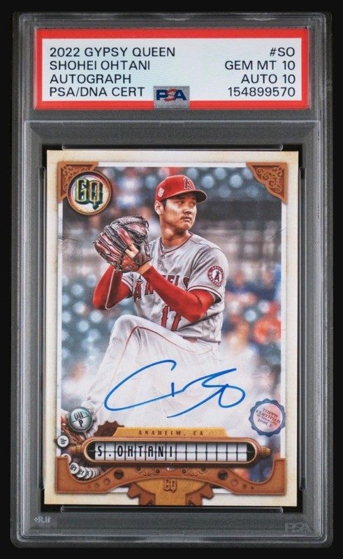 2022 Gypsy Queen Shohei Ohtani Autograph #SO PSA 10  Auto 10