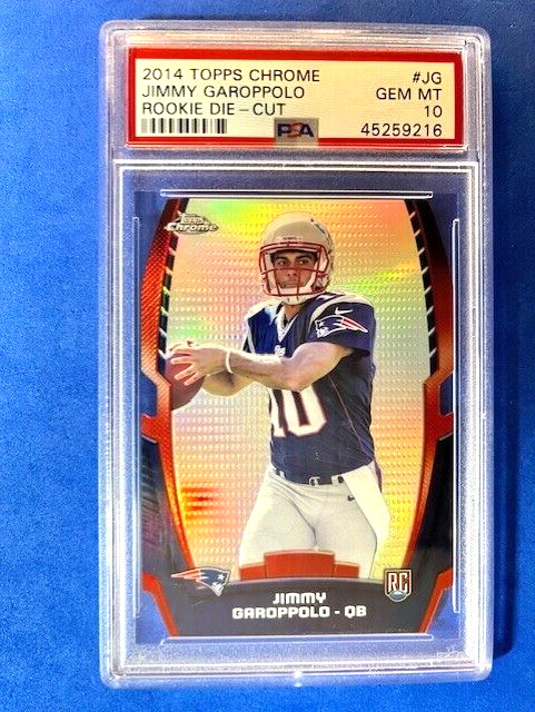 Jimmy Garoppolo 2014 Topps Chrome Die-Cut RC PSA 10 - Patriots
