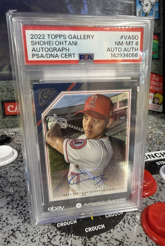 2022 Topps Gallery Shohei Ohtani PSA/DNA Autograph Blue Ink Auto PSA NM-MT 8