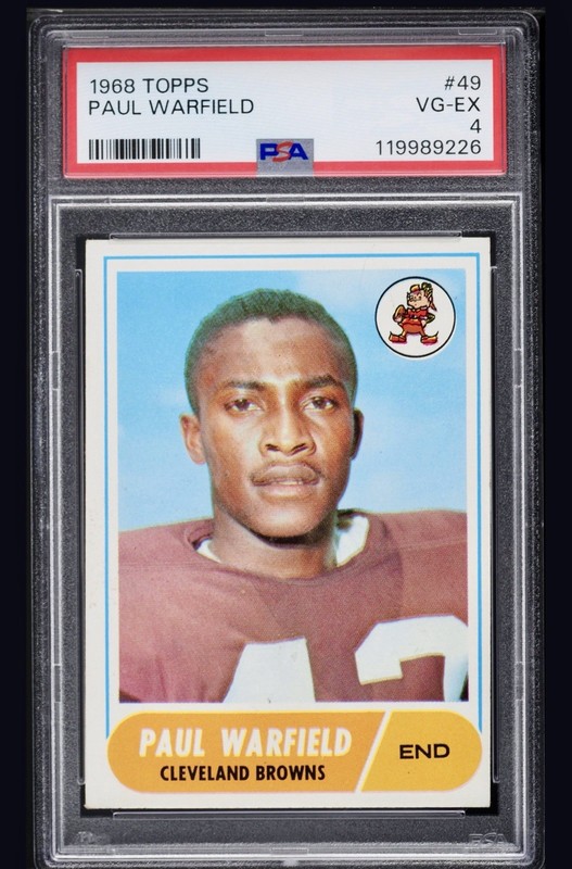 1968 Topps Football Paul Warfield #49 PSA 4 VGEX Cleveland Browns Vintage