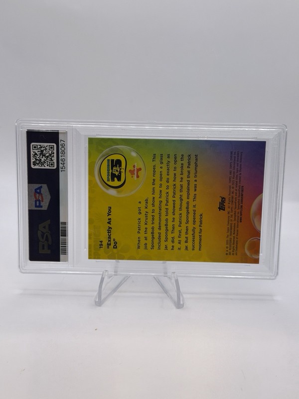 PSA 10 2025 Topps Chrome SpongeBob Exactly As You Do #194 AQUA LAVA /199 PATRICK view 2