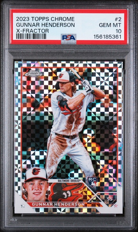 2023 Topps Chrome - Gunnar Henderson #2 X-Fractor (RC)