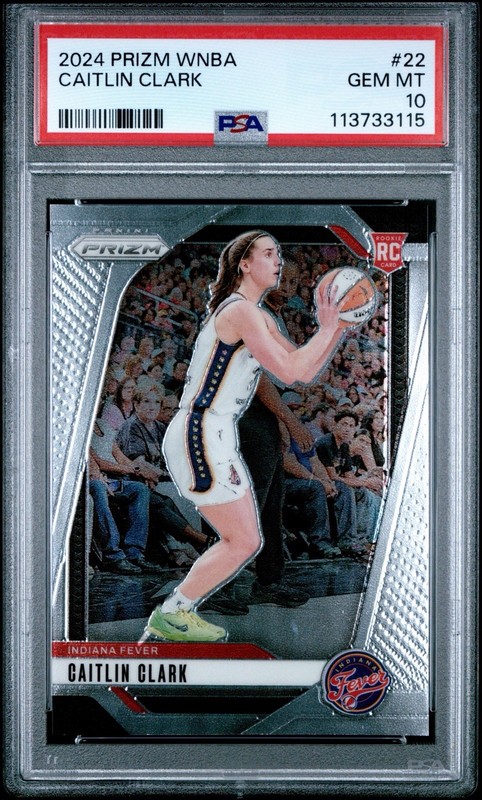 2024 Panini Prizm WNBA #22 Caitlin Clark Fever RC Rookie PSA 10 GEM MINT
