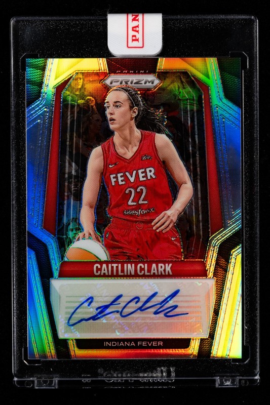 Caitlin Clark Auto Silver Prizm 2025 Panini WNBA Prizm Basketball Fever 22