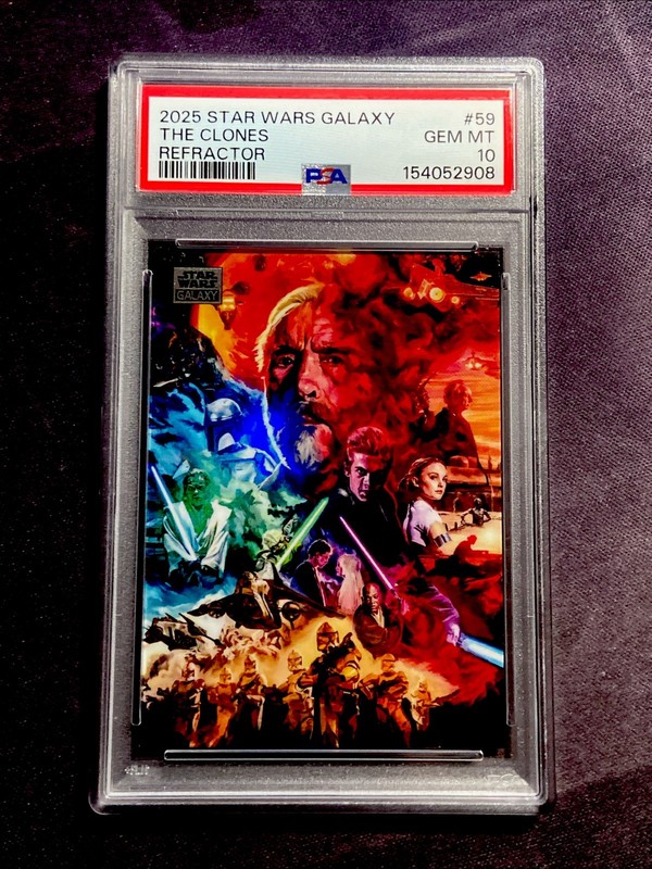 2025 Topps Chrome Star Wars Galaxy #59 THE CLONES REFRACTOR PSA 10