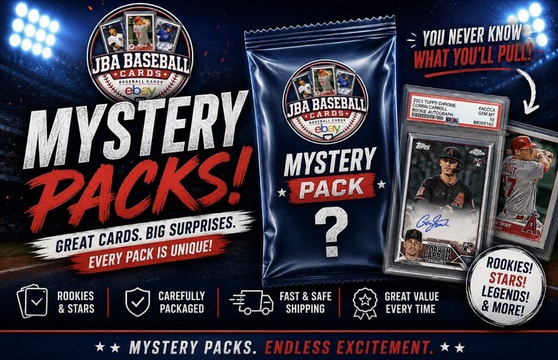 🔥 BASEBALL MYSTERY PACK – PSA SLAB + SEALED PACK + 10 CARDS – CHASE HITS! 🔥
