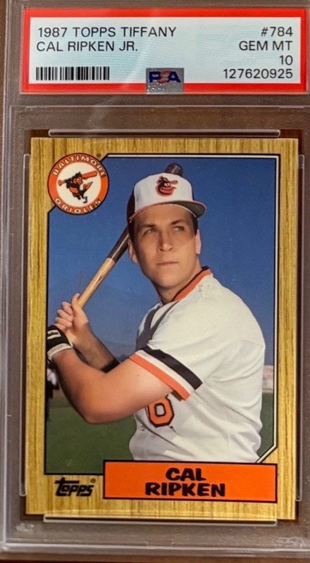 1987 Topps Tiffany #784 Cal Ripken, Jr. PSA 10 view 1