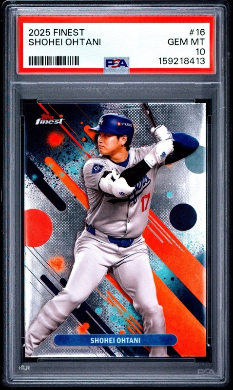 2025 TOPPS FINEST #16 SHOHEI OHTANI PSA 10