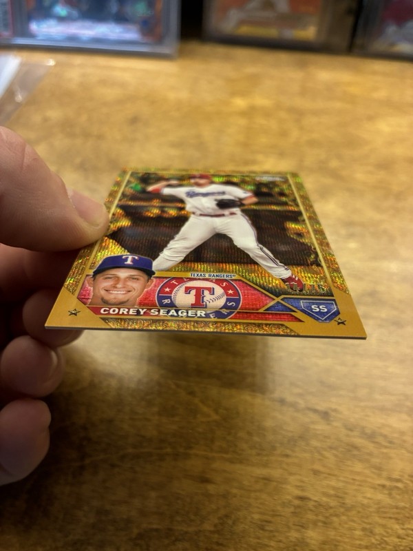 2023 Topps Chrome Gilded Corey Seager /75 view 2