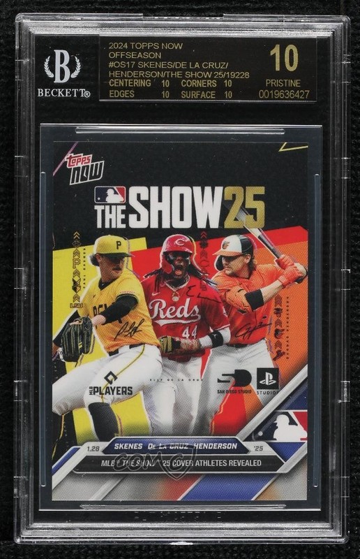 2024 Now Off-Season Skenes De La Cruz Henderson BGS 10 BLACK LABEL Rookie RC