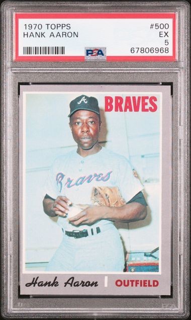 1970 Topps  #500 Hank Aaron PSA 5 EX