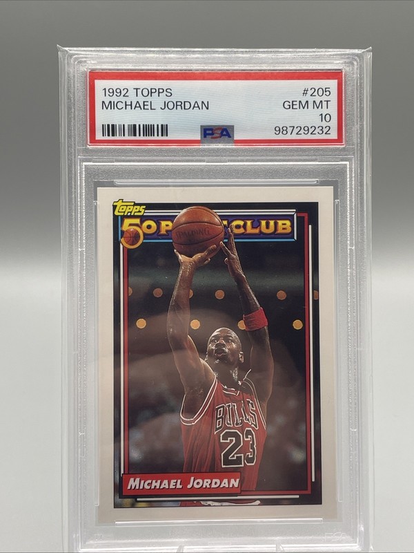 1992 Topps Michael Jordan #205 50 Point Club PSA 10
