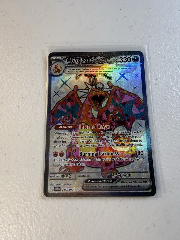 Pokemon Obsidian Flames - Charizard ex 215/197 Near Mint