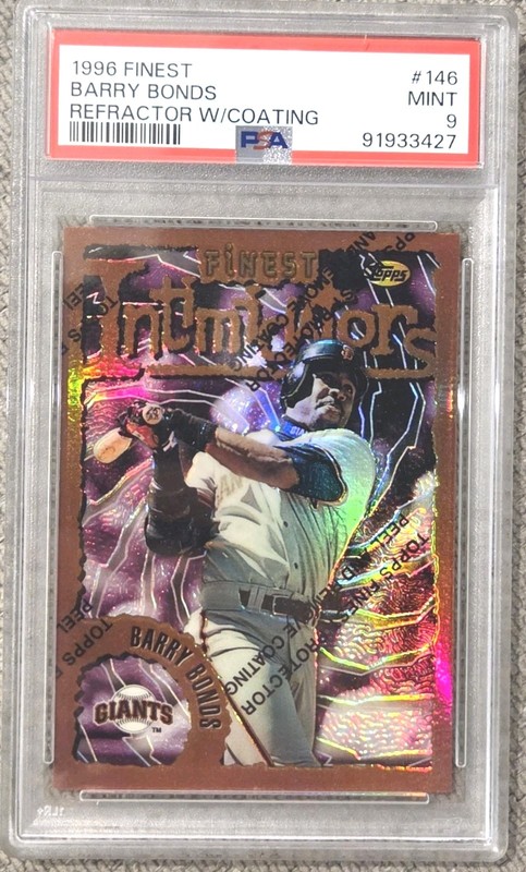 1996 Finest Refractor Barry Bonds PSA 9 #146 MINT LOW POP RARE SP SSP