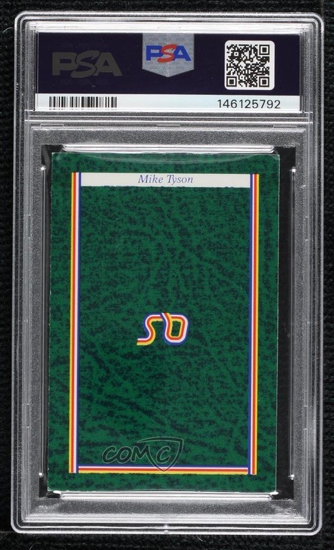 1986-87 A Question of Sport Game Mike Tyson (Left Hook) PSA 6 10cu view 2