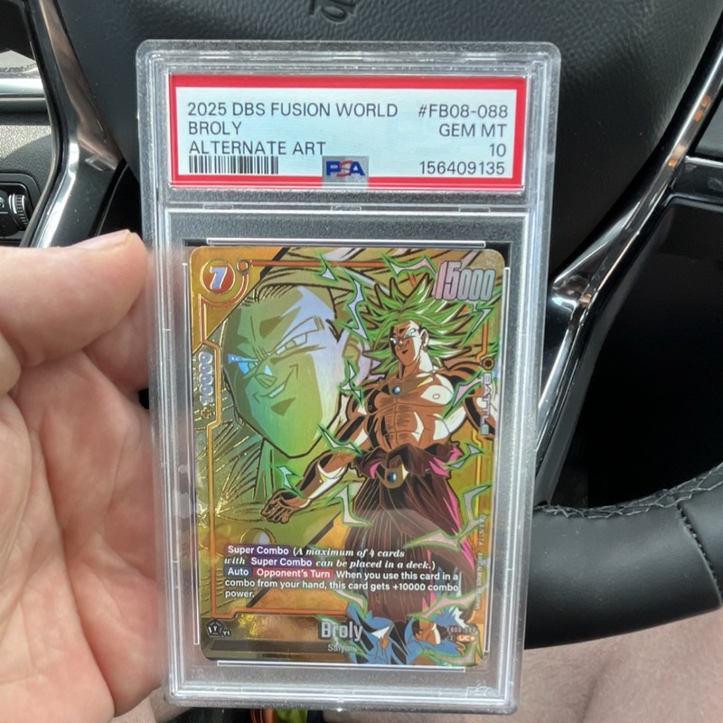 Broly FB08-088 PSA 10 Alternate Art Foil Dragon Ball Super Fusion World 2025