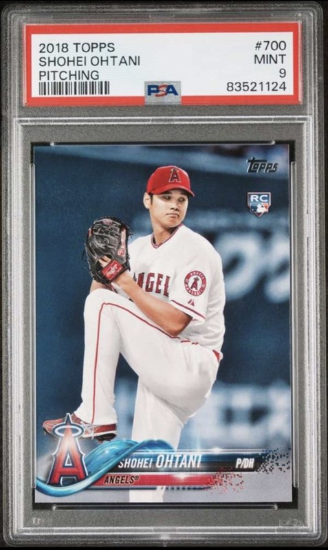 Shohei Ohtani 2018 Topps Rookie RC #700 Pitching PSA 9 - Quick Shipping!