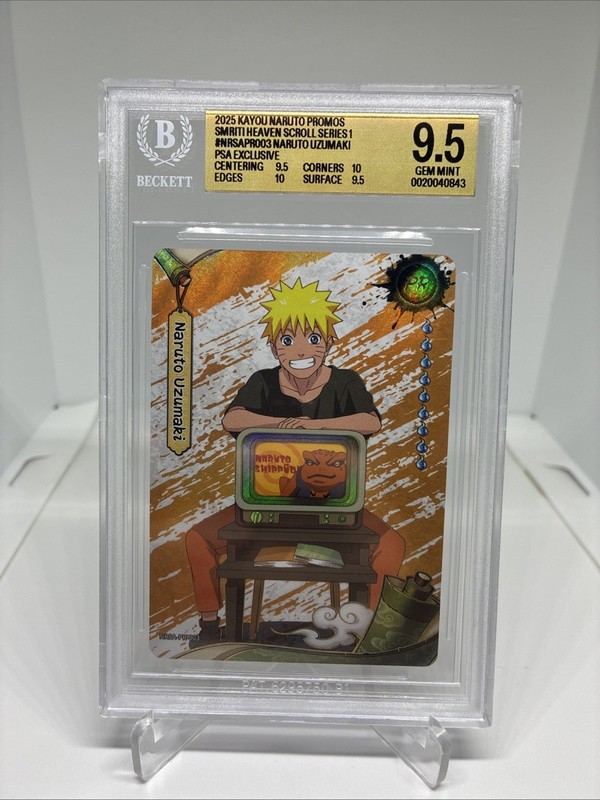 2025 KAYOU NARUTO PSA Exclusive Promo #NRSAPR003 NARUTO UZUMAKI BGS 9.5