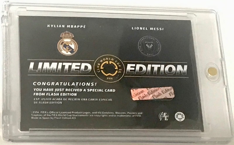 LIONEL MESSI/KYLIAM MBAPPE 2025 FIFA CLUB WORLD CUP FE Card LIMITED Printed Auto view 2