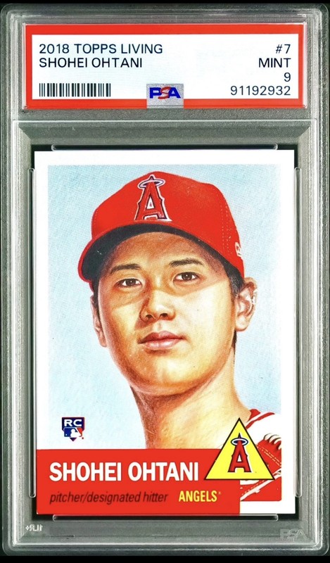 Shohei Ohtani RARE ROOKIE RC PORTRAIT TOPPS INVESTMENT SSP NON AUTO ROY PSA 9
