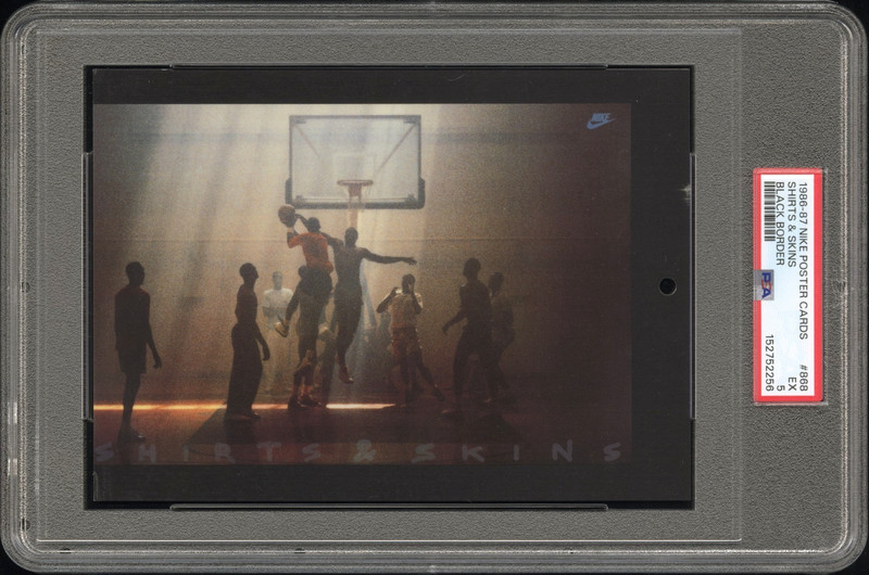 PSA 5 1986-87 Nike Poster Cards Michael Jordan Shirts & Skins #868 Black Border